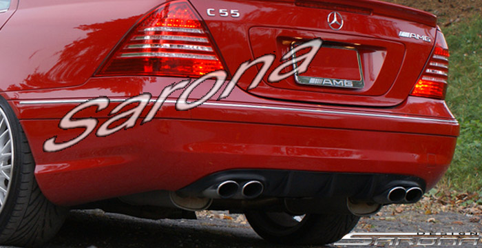 Custom Mercedes C Class Sedan Rear Bumper (2001 - 2007) - $490.00 (Part #MB-054-RB)